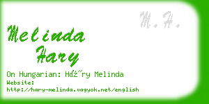melinda hary business card